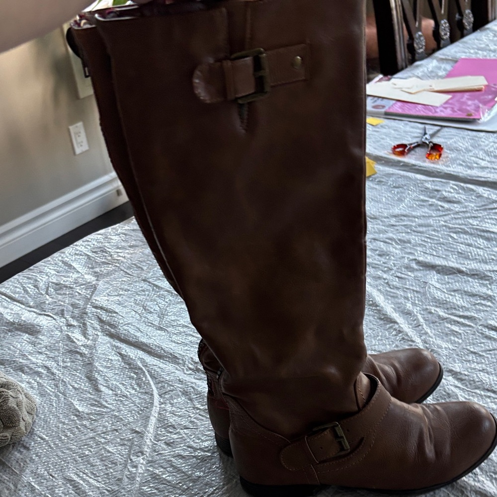 Madden Girl Brown Over the Knee Boots